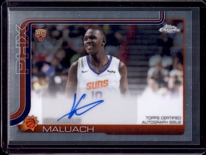 KHAMAN MALUACH 2025-26 Topps Chrome Rookie RC Autograph Auto #TCAR-KM