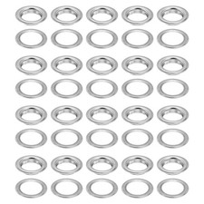 20 Pcs Grommet Eyelet Kit 25mm Inner Dia, Silver for Crafts Shoes Repairing 