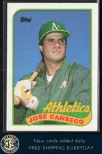 Jose Canseco 1989 Topps #500 NM-MT OR BETTER Oakland Athletics