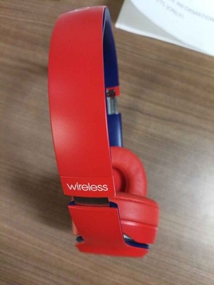 Beats Solo3 Wireless Headphones Club Navy Red A1796 | eBay