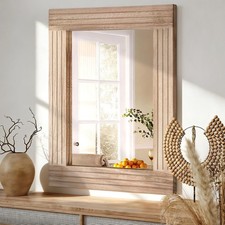 Mirrors for Wall Rustic Wooden Frame Rectangle Mirror Vintage Hanging Mirror fo