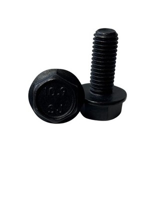 100 pcs M8-1.25x20 Hex Flange Frame Bolt Class 10.9 DIN 6921 Zinc Phosphate Oil