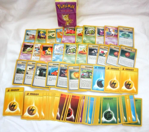 70 Count  2000 Pokemon Trading Cards with Collectible Pokemon Trading Box - Picture 1 of 5