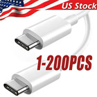 For Samsung iPhone 17 16 Pro Max 60W USB-C to USB C Cable Fast Charger Cord Lot