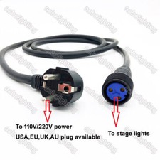New IP65 Waterproof Stage Lighting Power cable Outdoor LED Par Can lights cable