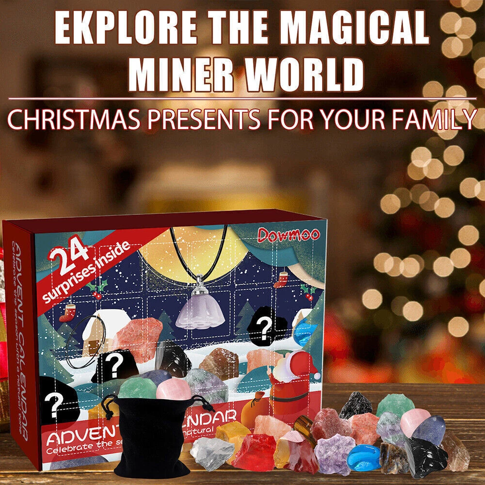 Christmas Countdown Calendars Healing Crystal Stone Advent Countdown  Calendar UK | eBay