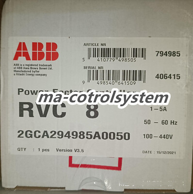 RVC-8 2GCA294985A0050 power factor controller 2GCA294985A0050 NEW