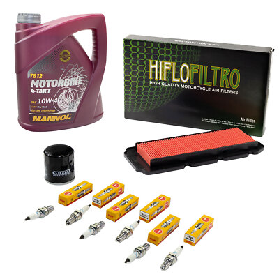 Set Öl Wartung für Honda GL 1500 C Valkyrie 97- 4L Luftfilter Ölfilter Zündkerze