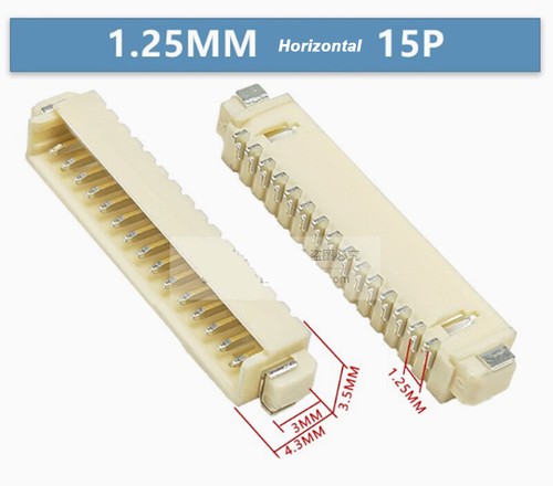 MX1.25MM Horizontal/Vertical SMD Sockets With/Without Cover 2P/3P/4P/5P/6P-16P - Picture 41 of 44