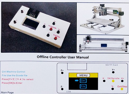3-Axis GRBL Offline Controller w/ Cable for CNC Router Machine 1610 2418 3018 - Picture 2 of 12
