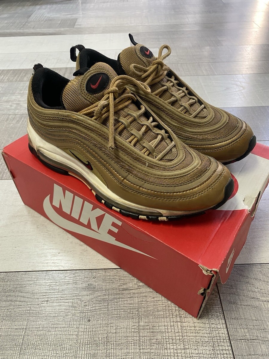 Nike Air Max 97 OG Metallic Gold Running Shoes Mens Size 10  display picture 3