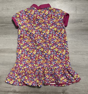 ralph lauren purple floral dress Girls Size 5 Polo Ralph Lauren Floral Dress; Pink w/ Yellow & Purple  Flowers