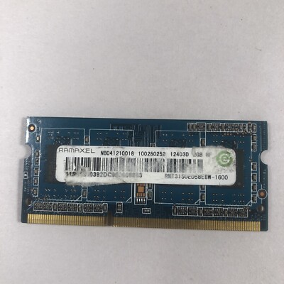 HP m6-1205dx RAMAXEL 2GB 1Rx8 SO-DIMM Memory RAM RMT3150ED58E8W-1600  652972-001