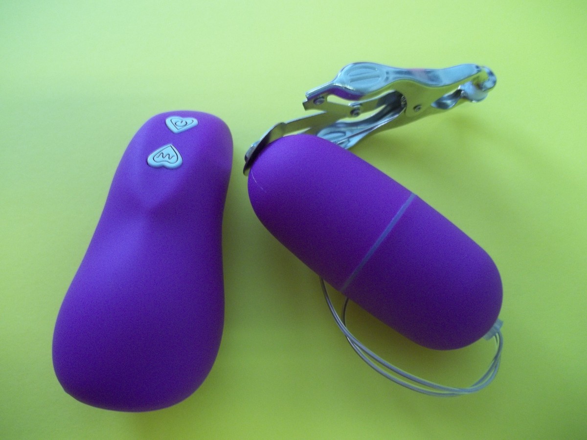 japanese egg sex toy one of a kind Vibrating Love Egg with Japanese clover Clamp US Seller