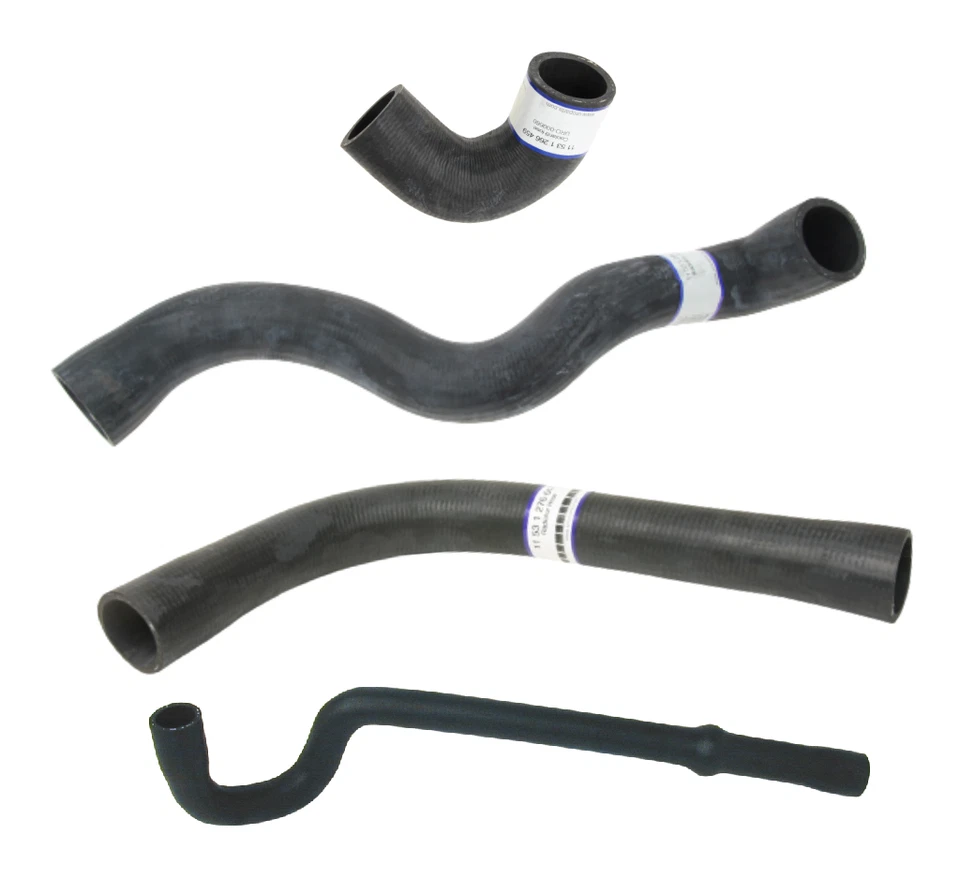 Juego de 4 mangueras de radiador + manguera de agua URO para BMW 535i 535is 633CSi 635CSi Foto 2 de 2