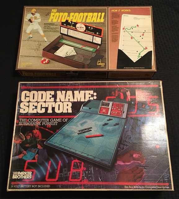 Two Vintage Board Games from the 1970's Code NameSector and Pro Foto