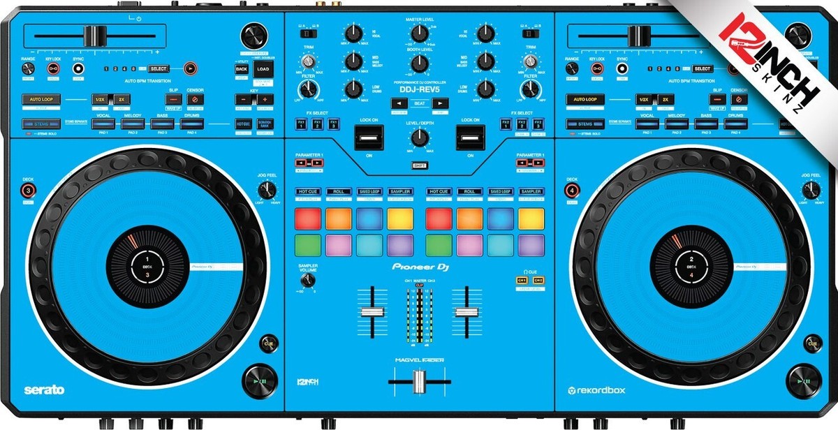 Pioneer DDJ-REV5 Skin -light blue | eBay
