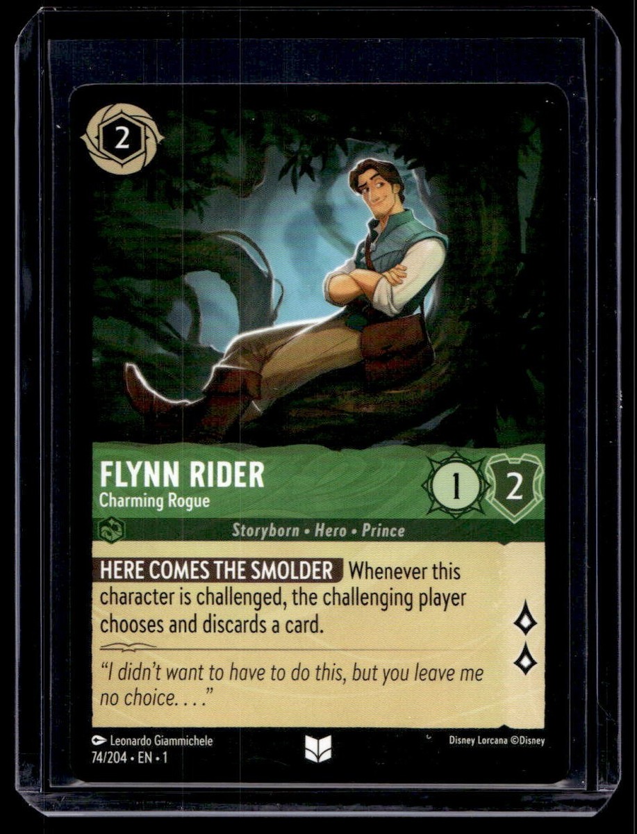 Disney Lorcana The First Chapter Flynn Rider Charming Rogue Non Foil 74/204