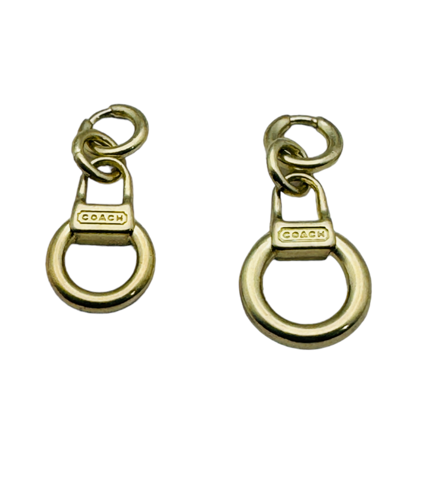 Coach Mini  Small Open Circle Lozenge stamp Replacement Zipper Puller