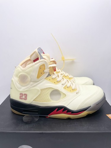 Buy NEW Nike Air Jordan 5 Retro SP Off-White Sail Fire Red DH8565-100 Mens  Size 9.5 Online at Lowest Price in Nepal. 275328275137