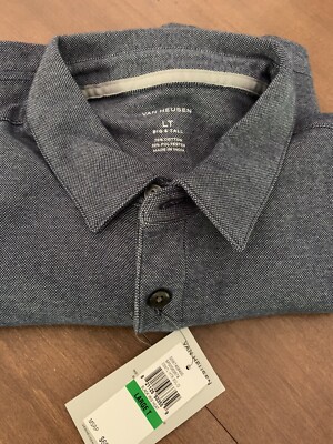 Van Heusen Large/Tall Long Slv Dress Shirt LG NWT!!