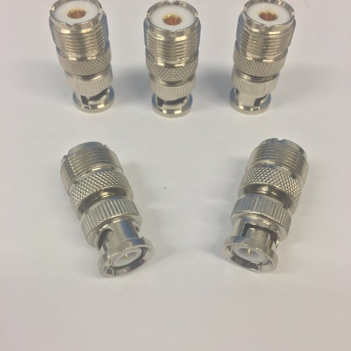 Adaptador de escáner BNC macho a hembra 5 piezas hecho en EE. UU. envío gratuito - Imagen 2 de 4