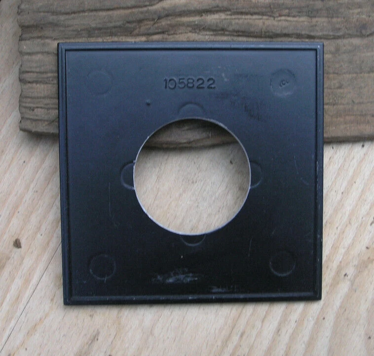 Calumet 4x4" for copal 0 metal lens board panel with 44.2mm 1.74" hole 105822 - Image 3 of 3