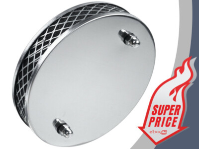 CHROME PANCAKE AIR FILTER FOR SU HS2 1¼ INCH CARBURETTOR FOR MGBGT