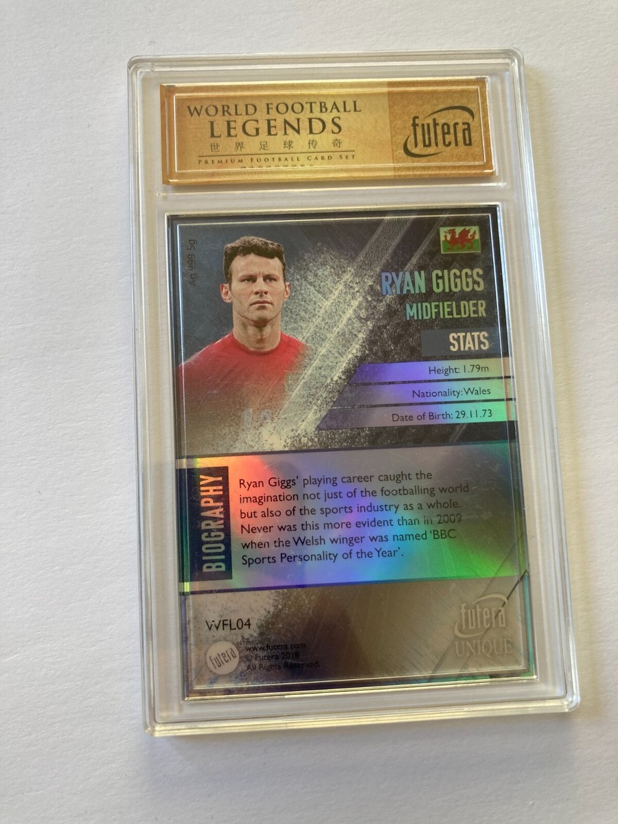 2018 Futera Unique World Football Legends 5gr Silver-Ryan Giggs