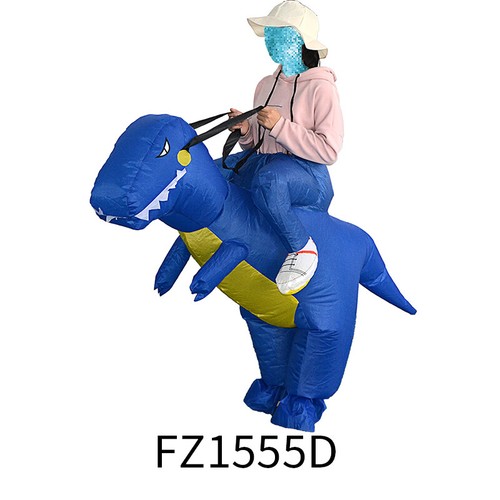 Costume dinosauro gonfiabile dinosauro adulto o bambino divertente cosplay gonfiabile mascotte tuta - Foto 7 di 11