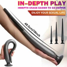 Extra Long Anal Dildo Beads Butt Plug Deep Stimulation G-Spot Sex Toy Women Men