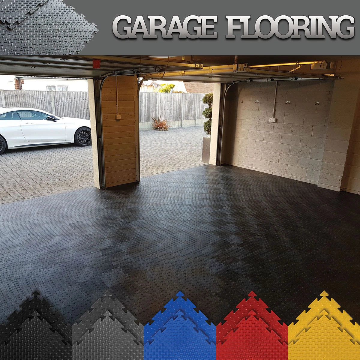 Interlocking Vinyl Floor Tiles Garage Floor Roma