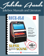 Rock-Ola 490-1 Jukebox manual de servicio y catálogo de piezas con esquemas completos