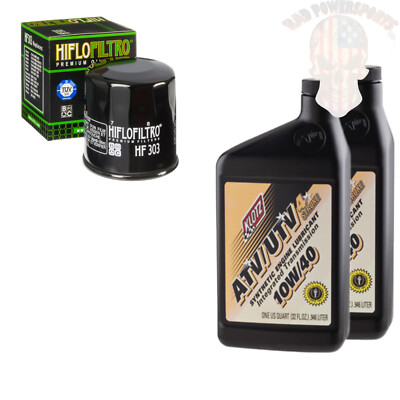 Oil Change Kit For 2000 Polaris Scrambler 500 4X4 Klotz Synthetic 10W-40