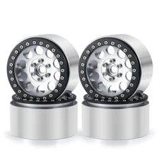 RCBATER 35mm*64.5mm 2.2-inch Metal Beadlock Wheels Rims for 1/10 RC Rock Crawler