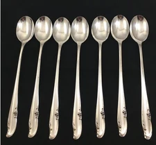 Wm. Rogers MFG Co International Allure/Teatime Silverplate 7- Iced Teaspoons