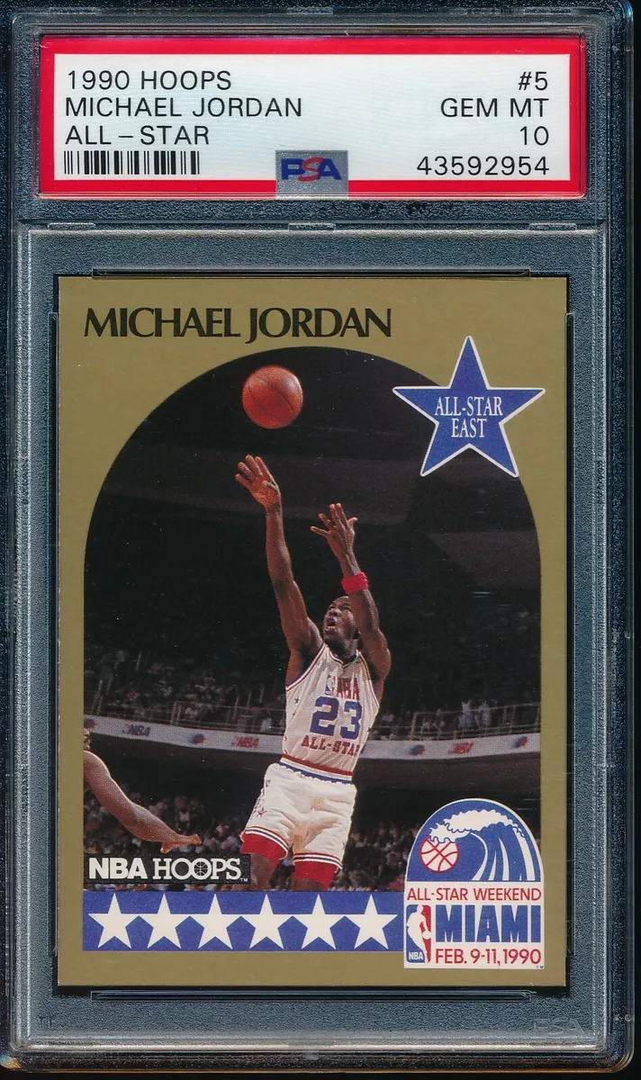 PSA 10 MICHAEL JORDAN 1990-91 Hoops All-Stars SP #5 Chicago Bulls GEM MINT  RARE