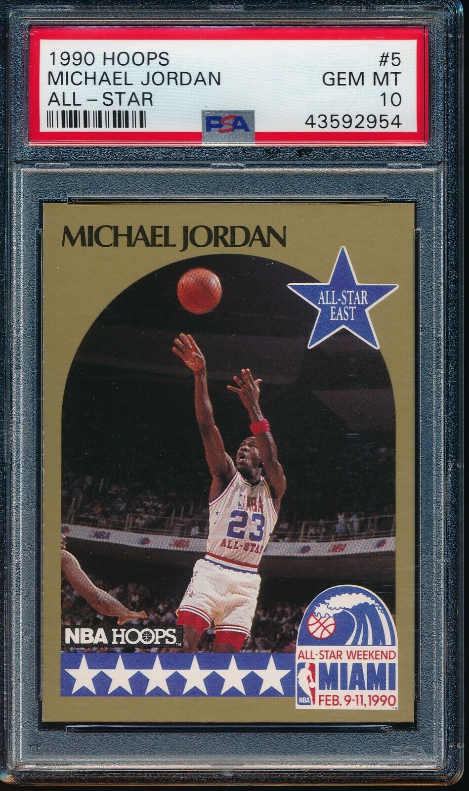 Michael Jordan NBA Hoops 1990 x 10