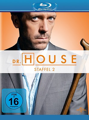 DR.HOUSE SEASON 2  Hugh Laurie, Lisa Edelstein 5 BLU-RAY NEU 