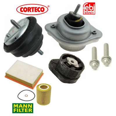 Engine Motor Mount Transmission Mount Air Oil Filter Kit OEM for BMW 325xi 330xi