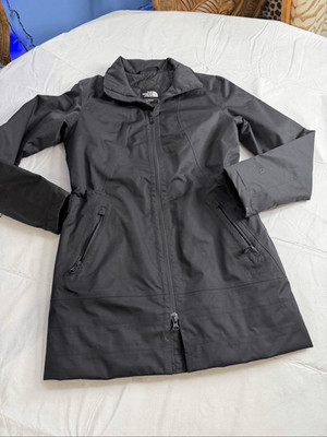 The North Face Black Nueva Trench Coat Jacket Size Small S/P