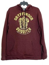 Harry Potter Gryffindor Quidditch Sweater Adult Size XL Maroon Hoodie Sweatshirt