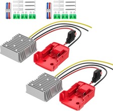 Dual 2-Pack 18V to 12V Step Down Adapter with Smart Safety Features Included