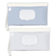 Baby Wipes Holder 2 Pack, Wipes Container  Wet Wipes Dispenser, Travel Wipes...