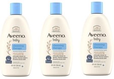 BL Aveeno Baby Moisturizing Wash Cleansing Therapy 8oz Three Pack 