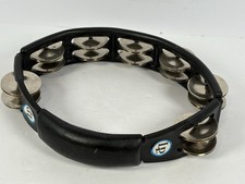 LP Cyclops Steel Jingle Tambourine, Black, Hand Held LP150