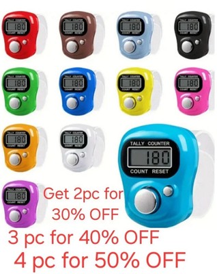 Digital Hand Counter Click Press Number Screen Tally Tasbeeh Tasbih Finger Band