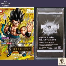 GOGETA DRAGON BALL CARD FUSION WORLD FB09-007 BR SERIAL /2222 Sigillato Giapp...