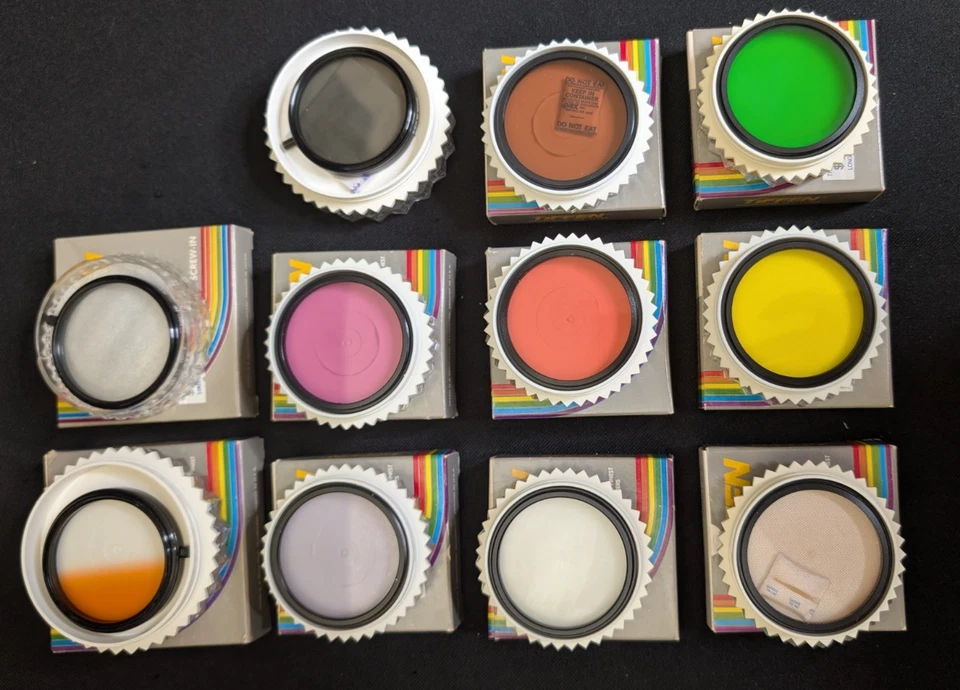 LOTE de 11 filtros de cámara Tiffen 52MM ESTRELLA NIEBLA REALZANDO AMANECER VERDE Foto 3 de 4