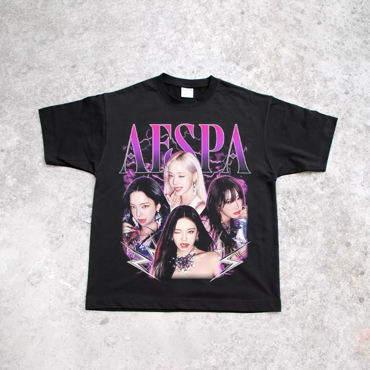 AESPA GRAPHIC T-SHIRT K-POP JERSEY SYNK: AEXIS LINE TOUR 2026